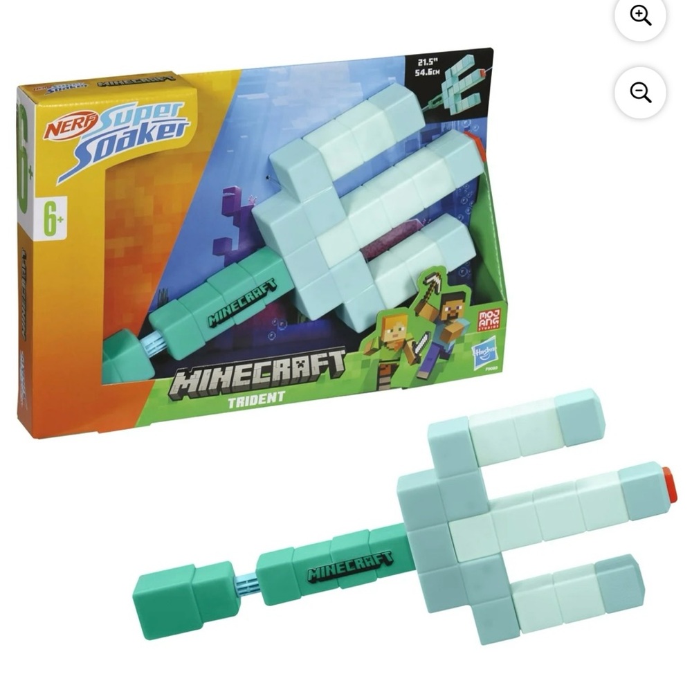 Nerf Super Soaker Minecraft Trident Water Blaster (Set of 2)